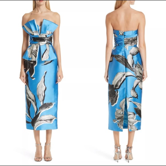 VERDIN Dresses & Skirts - $1340 VERDIN Japanese Strapless Floral Print Dress